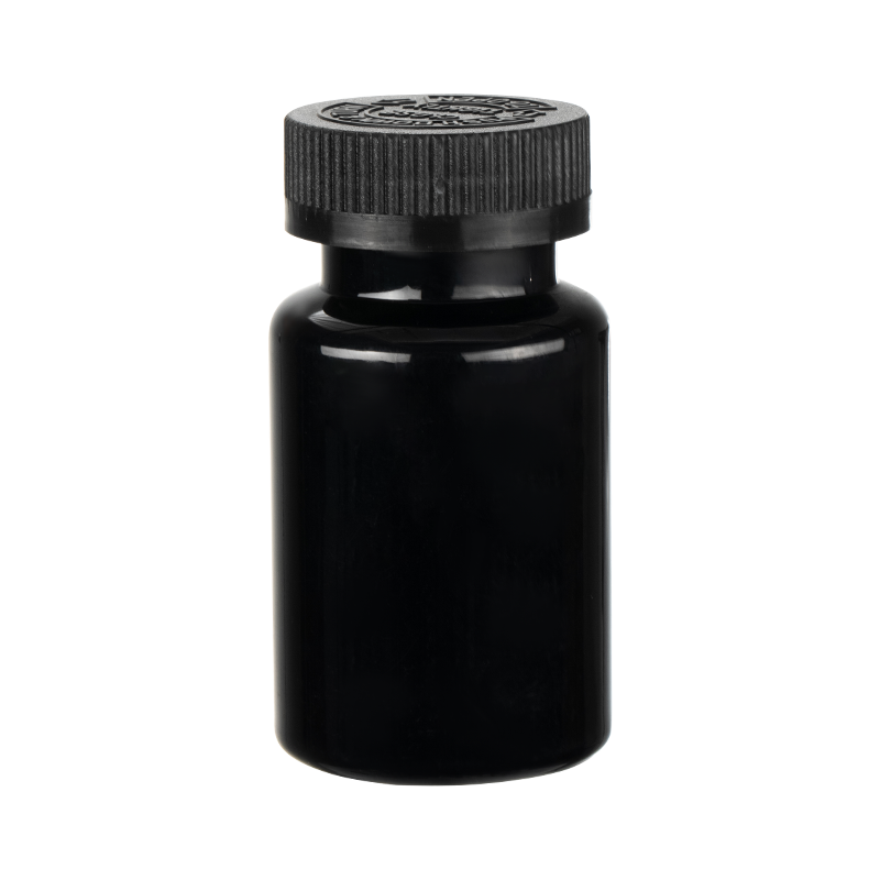 Okrągła butelka PET o pojemności 120 ml z wysoką szyjką
