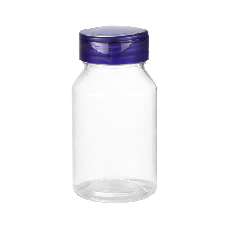 Butelka PET o pojemności 120 ml, skośna na ramię