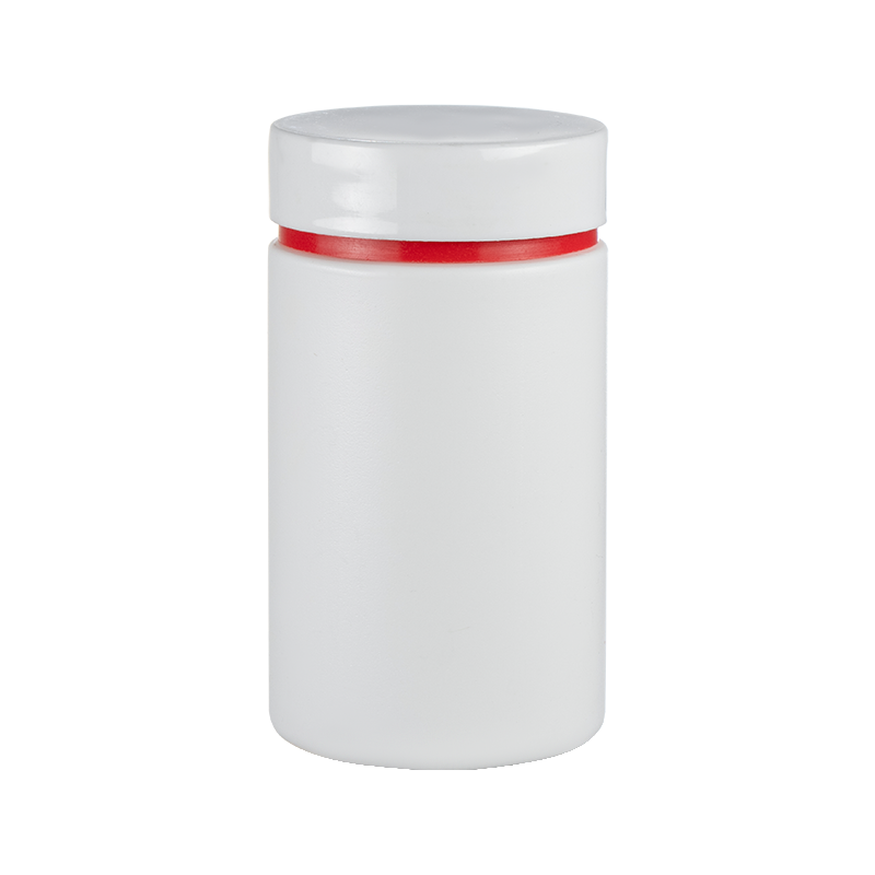 Butelka HDPE o pojemności 150 ml, dwuwarstwowa, z płaską zakrętką, prosta