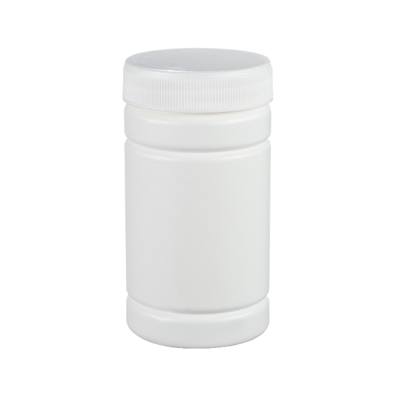 Butelka bambusowa HDPE o pojemności 120 ml z jednowarstwową płaską pokrywką