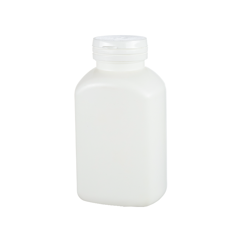 Kwadratowa butelka HDPE o pojemności 275 ml ze skośnymi ramionami