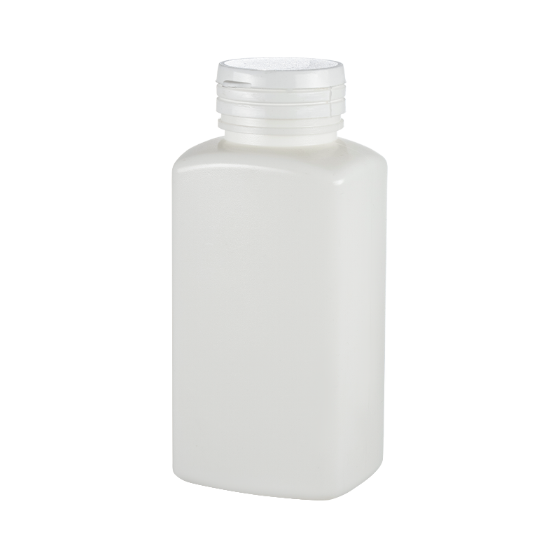 Kwadratowa butelka HDPE z otwieraną osłoną